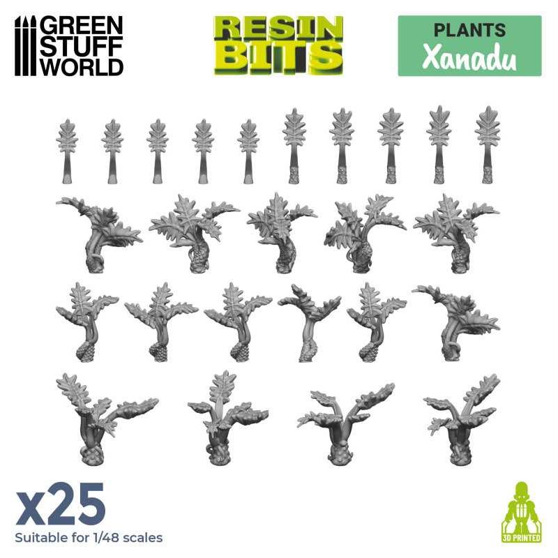 GREEN STUFF WORLD 3D printed set - XANADU plants