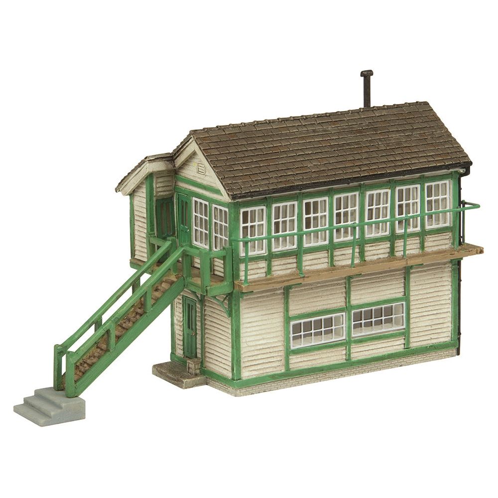Scenecraft Wroxham Signal Box White & Green