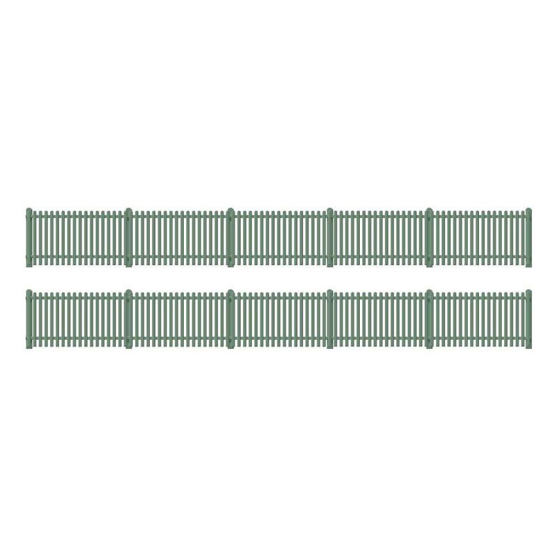 RATIO OO/HO Picket Fencing, Green (Straight Only)