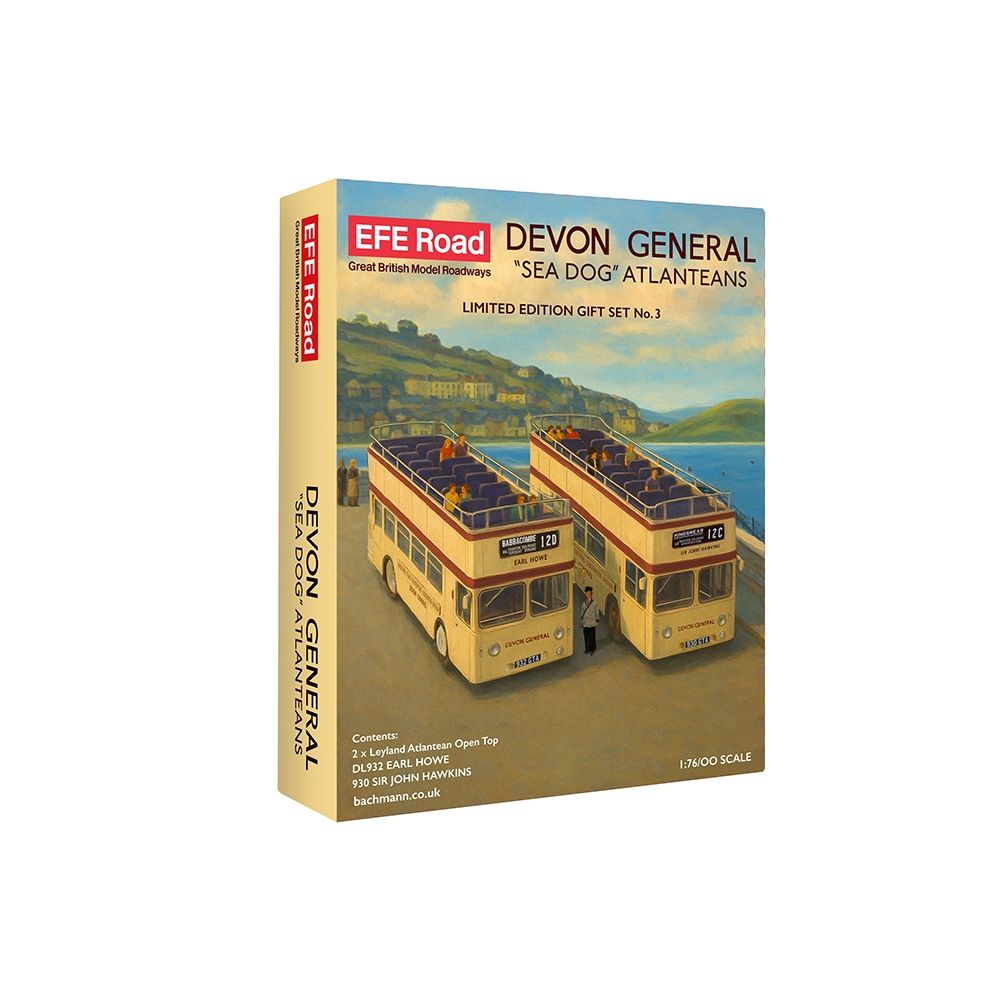 EFE ROAD 1/76 Leyland Atlantean Open Top Devon General Gift Set