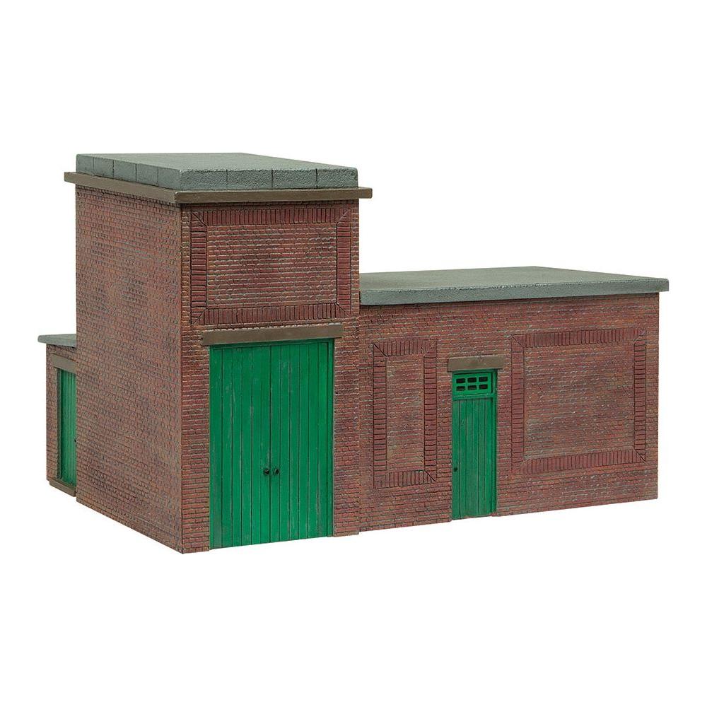SCENECRAFT OO Lineside Brick Substation Green