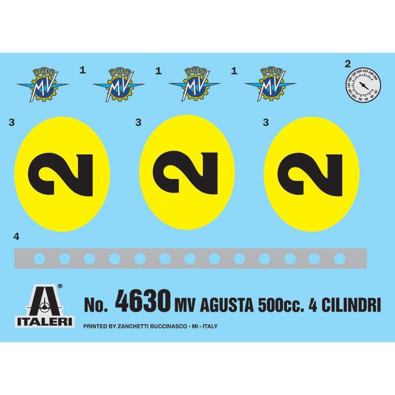ITALERI 1/9 MV Agusta 500cc 4 Cylinders 1964