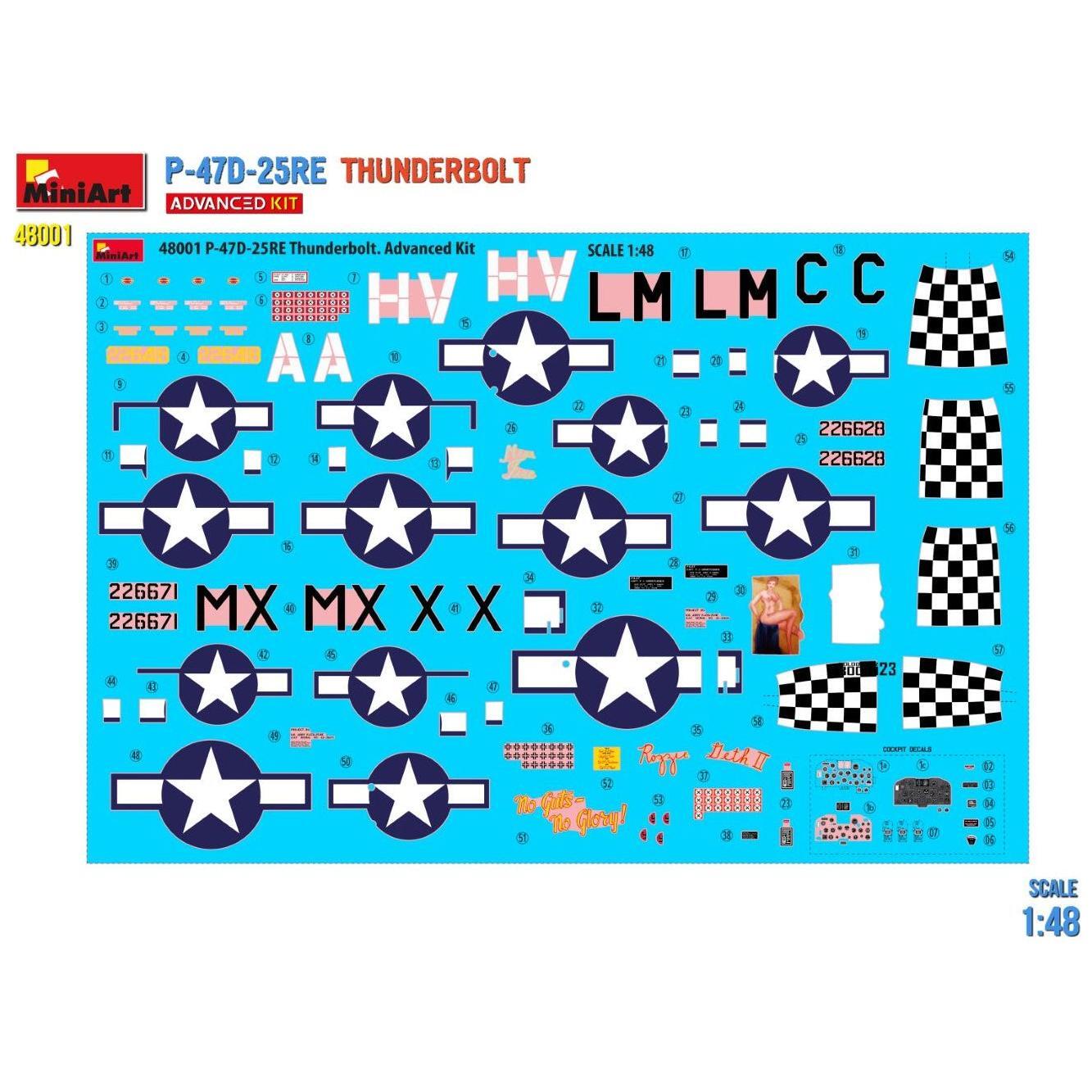 MINIART 1/48 P-47D-25RE Thunderbolt Advanced Kit