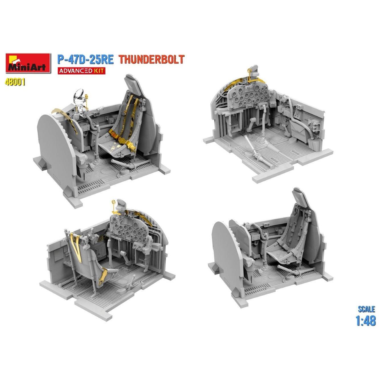 MINIART 1/48 P-47D-25RE Thunderbolt Advanced Kit