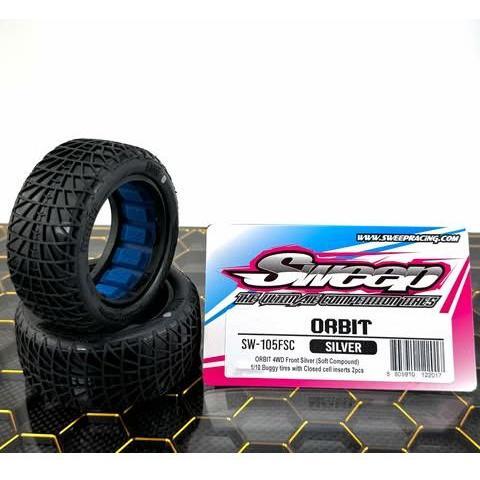 SWEEP Orbit Front Silver (soft clay) 1/10 Off-Road Buggy Closed Cell 2Pcs