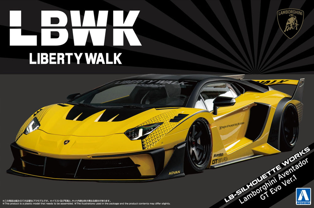 AOSHIMA 1/24 LB-SILHOUETTE WORKS Lamborghini Aventador GT Evo Ver.1