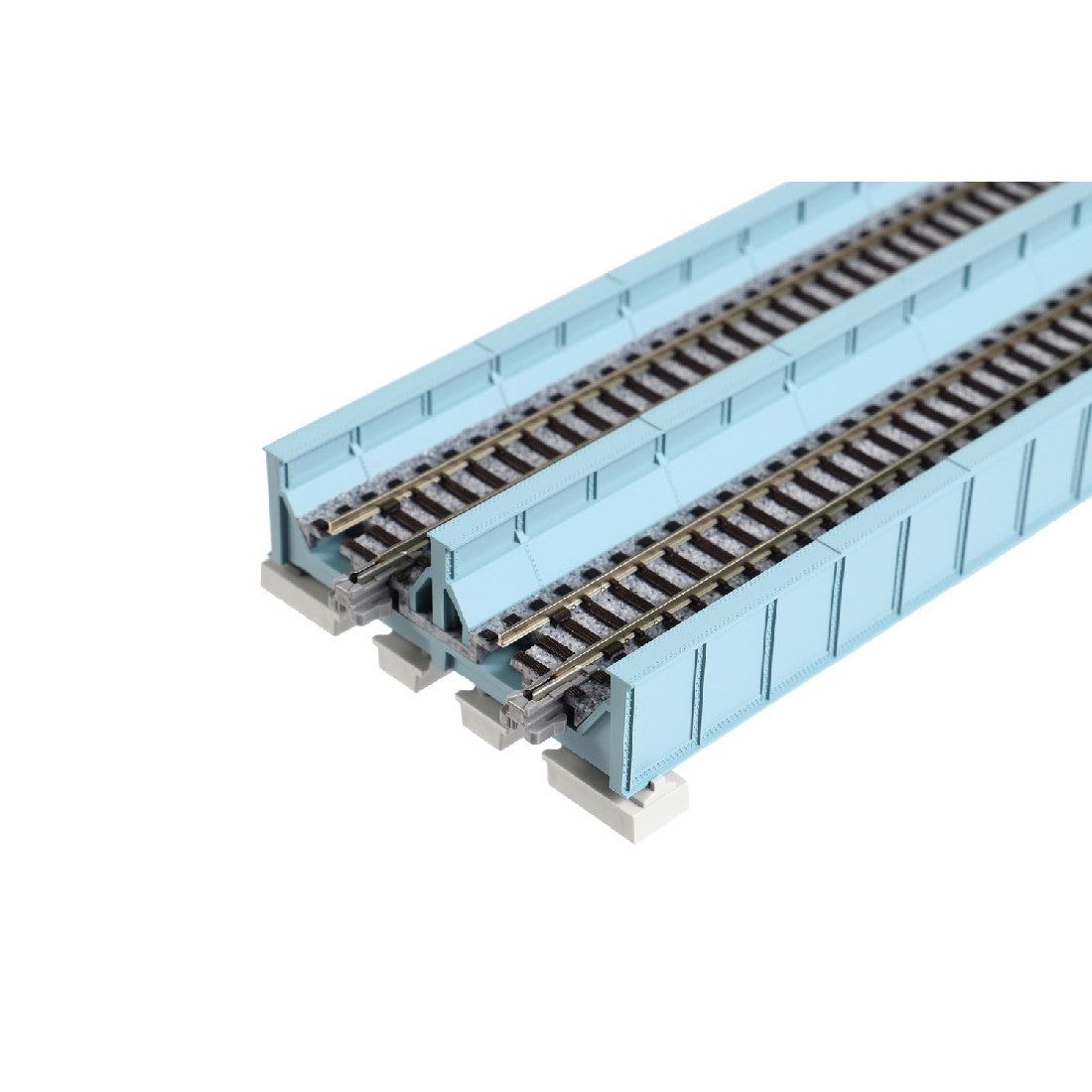 KATO N Unitrack Double Plate Girder Bridge 186mm Blue