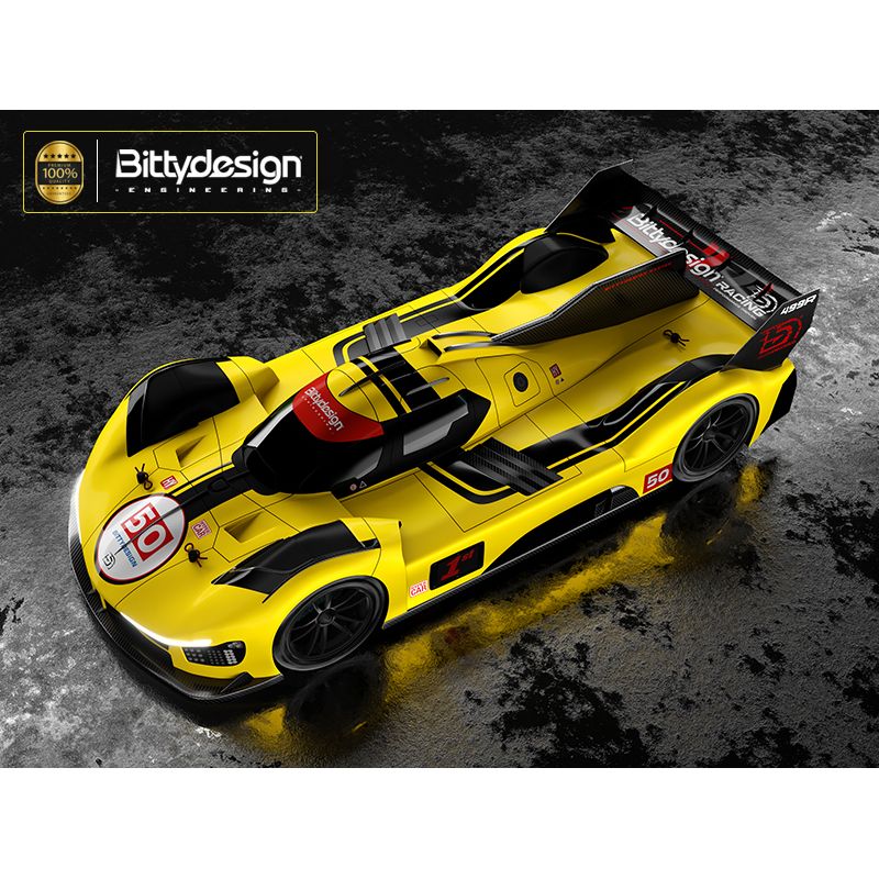 BITTYDESIGN 1/10 499R clear Hypercar body, 190mm for low-profile TC chassis, Light weight