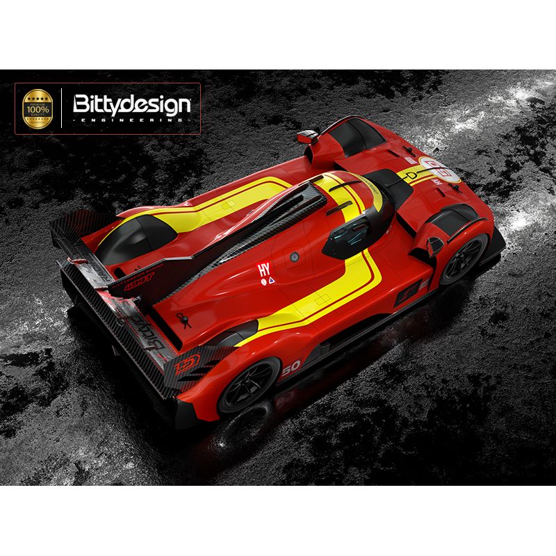 BITTYDESIGN 1/10 499T clear Hypercar body, 190mm for Tamiya TT-02, Light weight