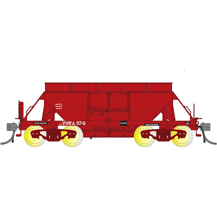 IDR HO VR NN/VHWA Ballast Wagon 4-Pack 6 (VHWA-118, VHWA-123 30t Bogies, NN-125 and VHWA-97 40t RB Bogies)