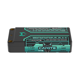 CAYOTE Racing Lipo Battery, 145C, 5000mAh, 7.6V, 38Wh