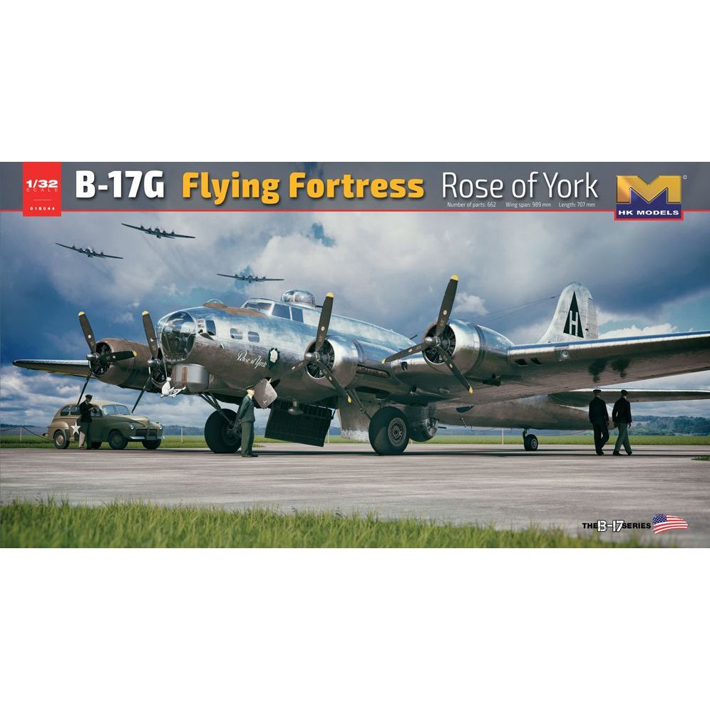 HONG KONG MODELS 1/32 B-17G Early Version Rose of York Limited Edition incl Princess Elizabeth Resin Figure