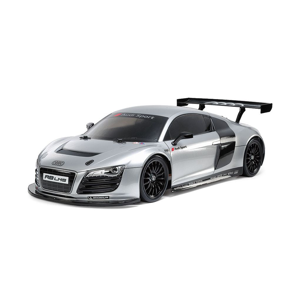 TAMIYA RC Audi R8 LMS 2008 (TT-02)-Limited Edition Silver Painted Body