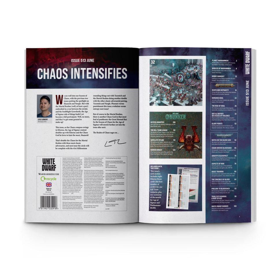 GAMES WORKSHOP WD06 White Dwarf 513 (June 2025)