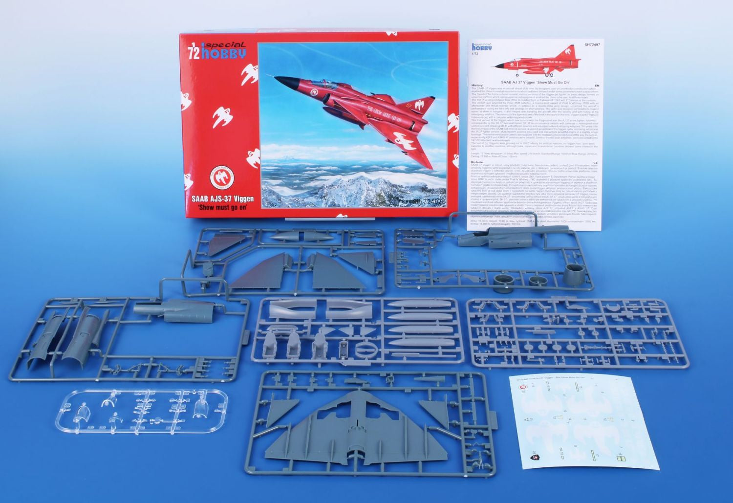 SPECIAL HOBBY 1/72 AJ-37 Viggen 'Show Must Go On' Plastic Model Kit