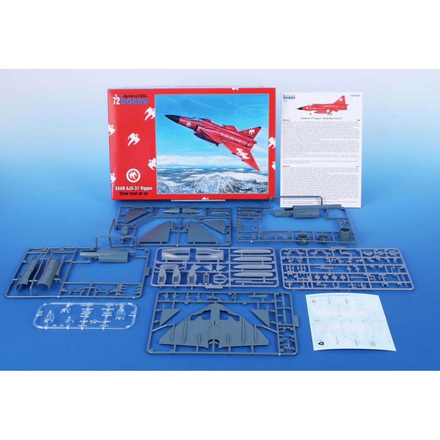 SPECIAL HOBBY 1/72 AJ-37 Viggen 'Show Must Go On' Plastic Model Kit