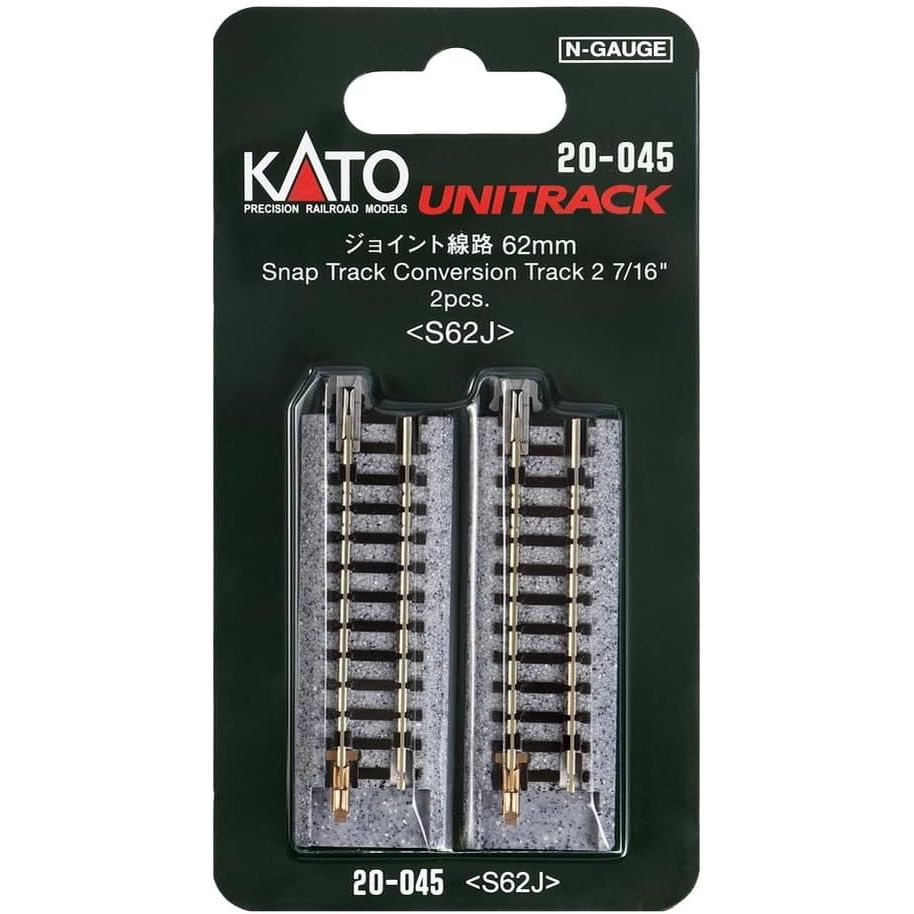 KATO N Unitrack Conversion Track 62mm 2 Pack