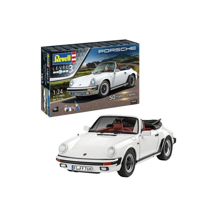 REVELL 1/24 Porsche 911 G-Model Cabrio 50th Anniversary Gift Set