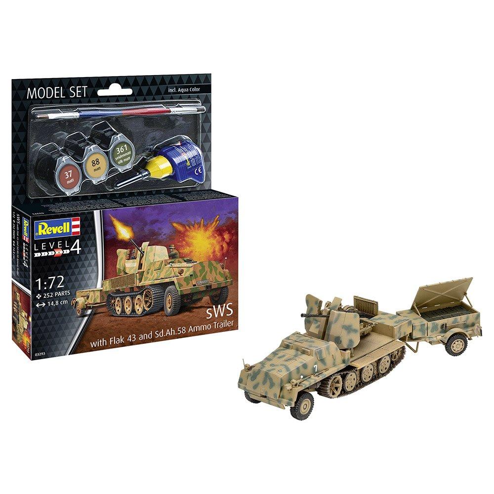 REVELL Model Set sWS with Flak43 and Sd.Ah58 Ammo Trailer