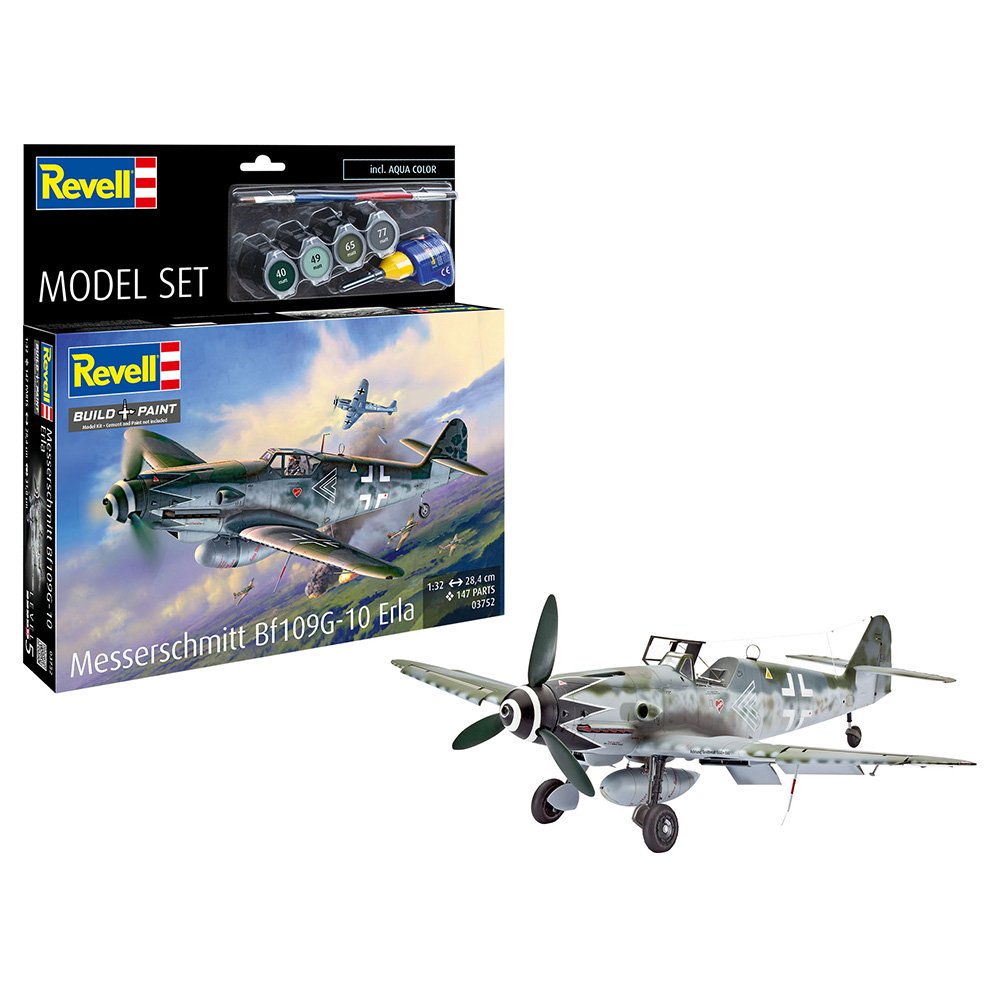 REVELL 1/32 MODEL SET MESSERSCHMITT BF109G-10 ERLA