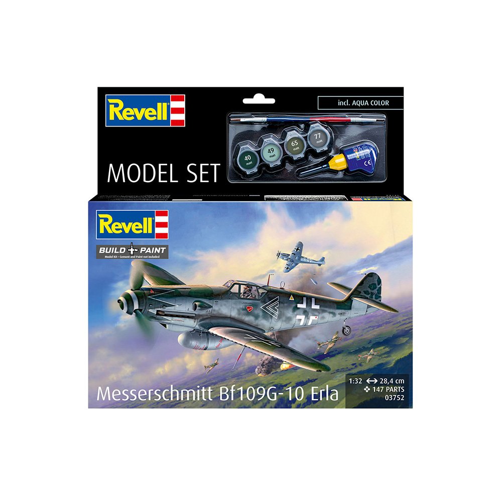 REVELL 1/32 MODEL SET MESSERSCHMITT BF109G-10 ERLA