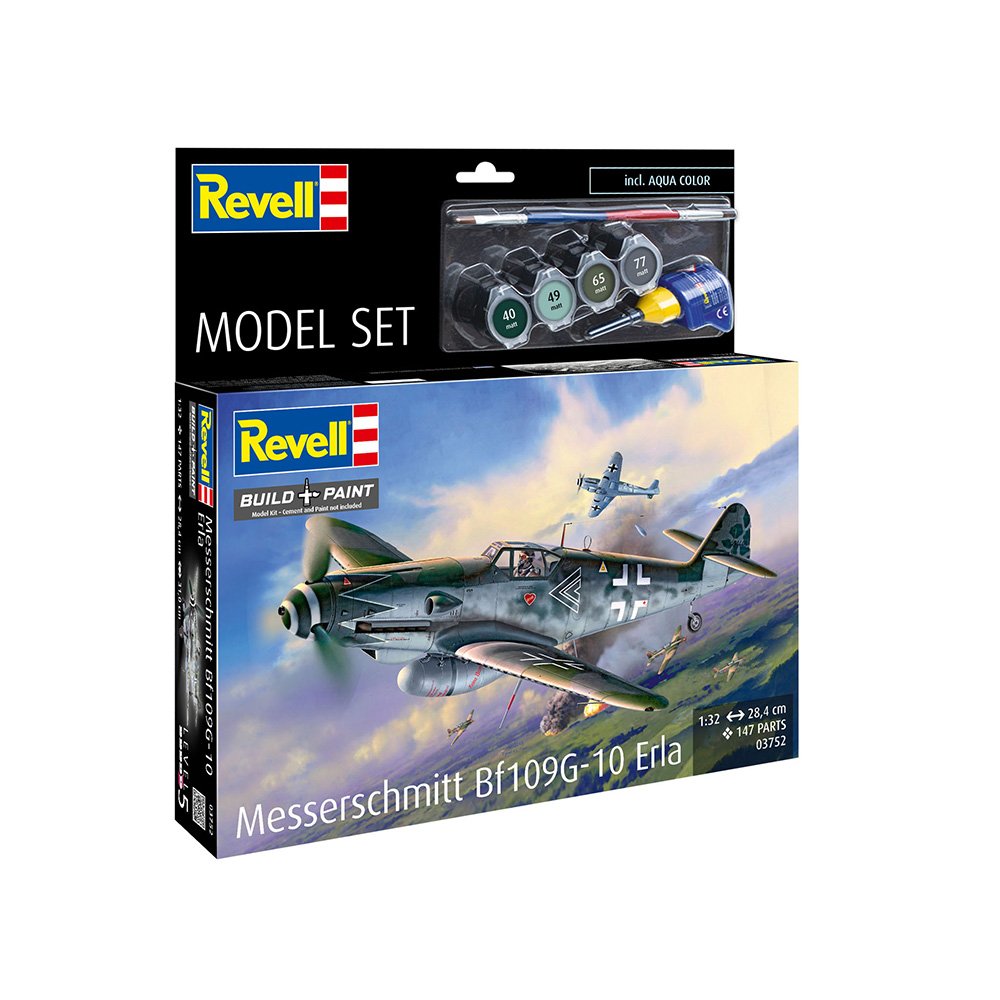 REVELL 1/32 MODEL SET MESSERSCHMITT BF109G-10 ERLA