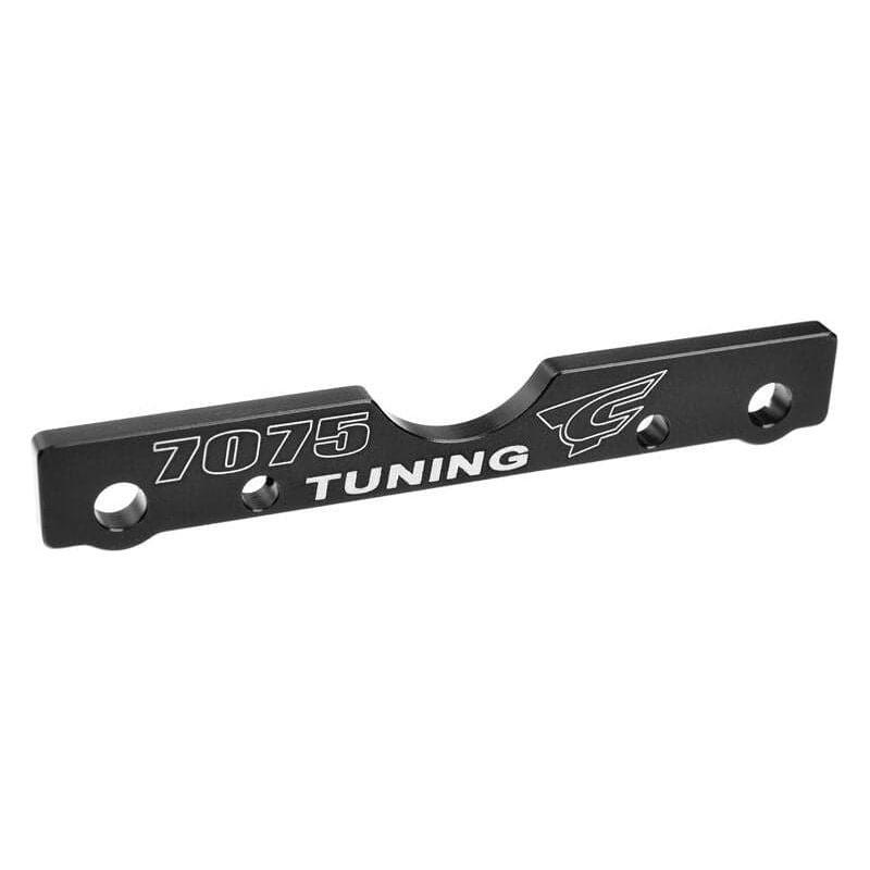 TEAM CORALLY Suspension Arm Mount FR Swiss Made 7075 T6 3mm Hard Anodized Black
