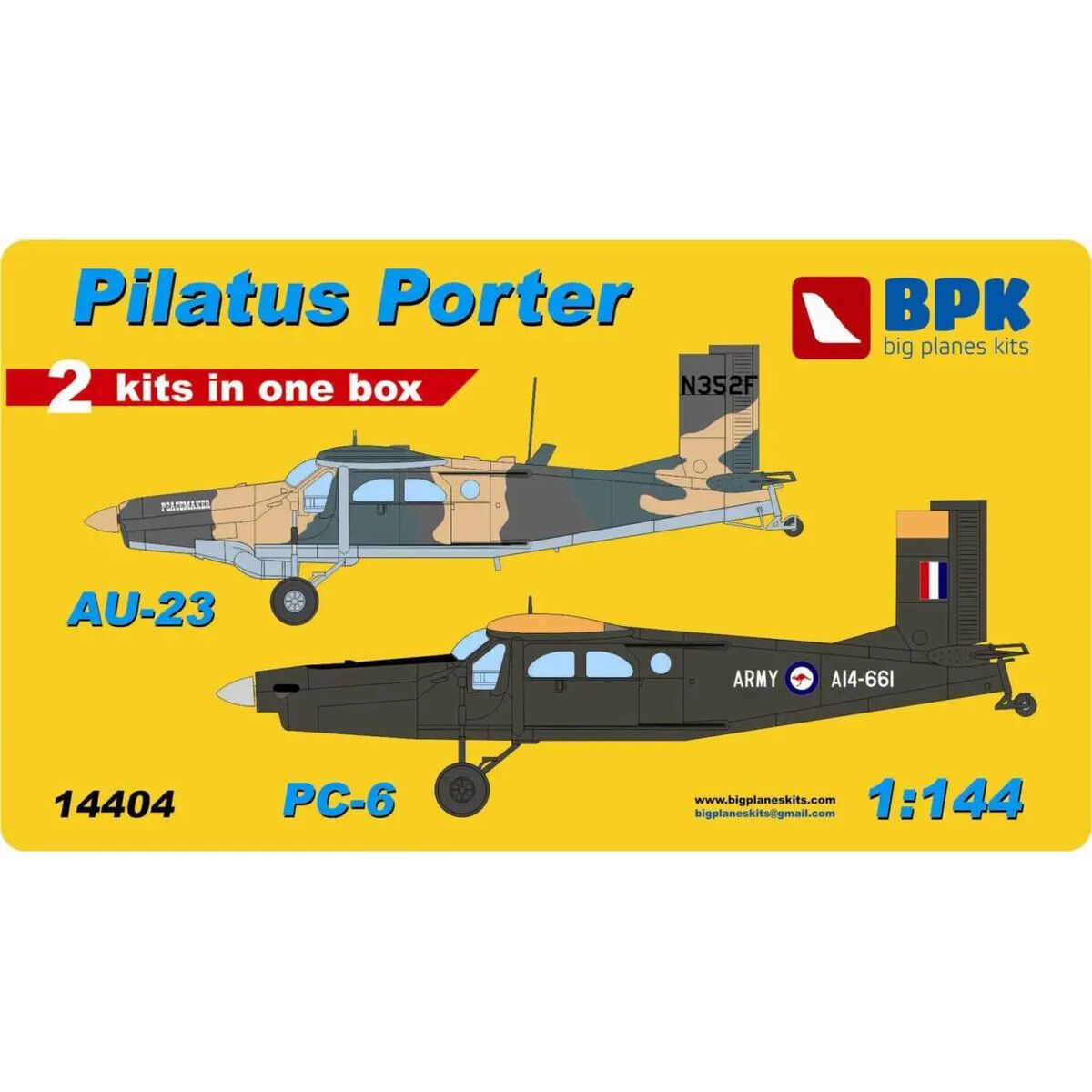 Big Plane Kits 1/144 Pilatus Porter AU-23/PC-6