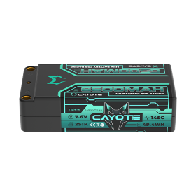 CAYOTE Racing Lipo Battery, 145C, 6500mAh, 7.6V, 49.4Wh