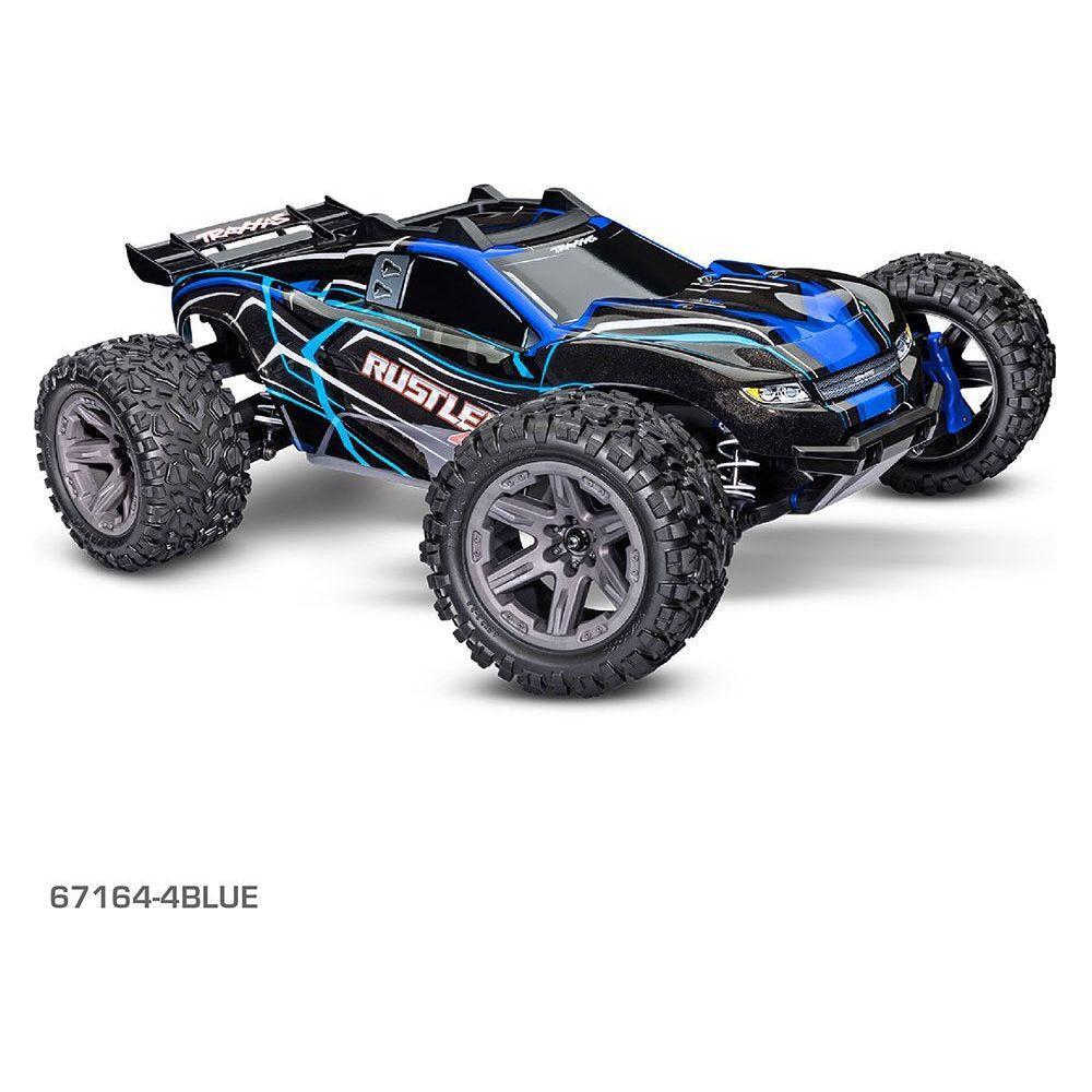 TRAXXAS RUSTLER 4X4 BL-2S - BLUE