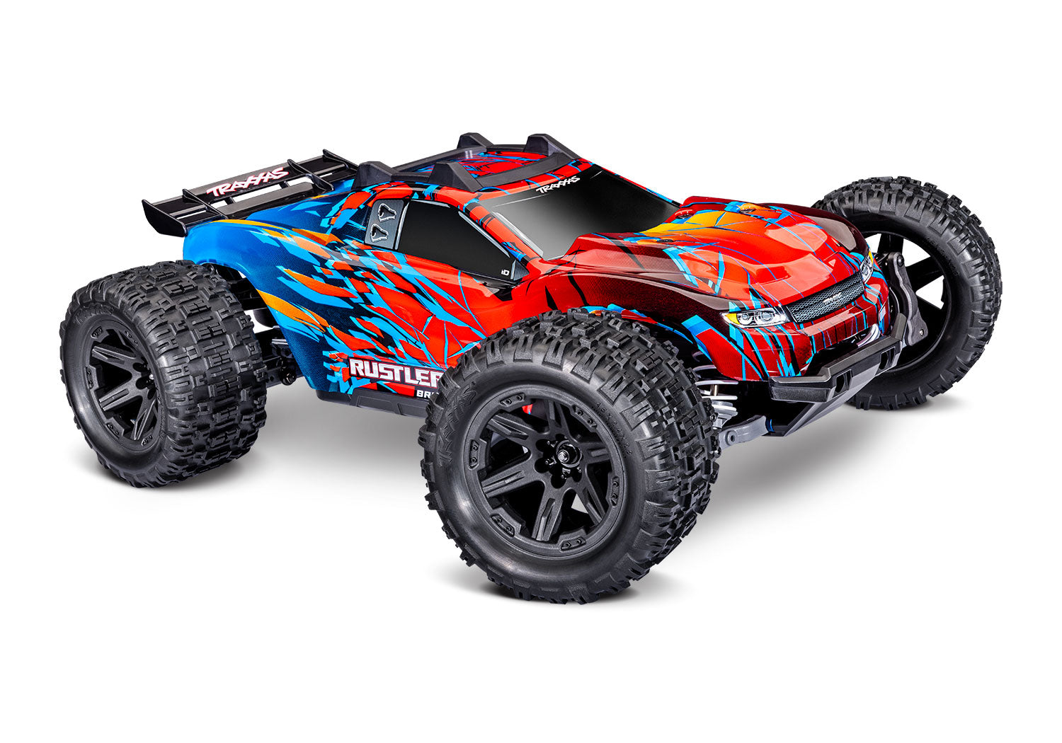 TRAXXAS 1/10 RUSTLER 4X4 BRUSHLESS - RED
