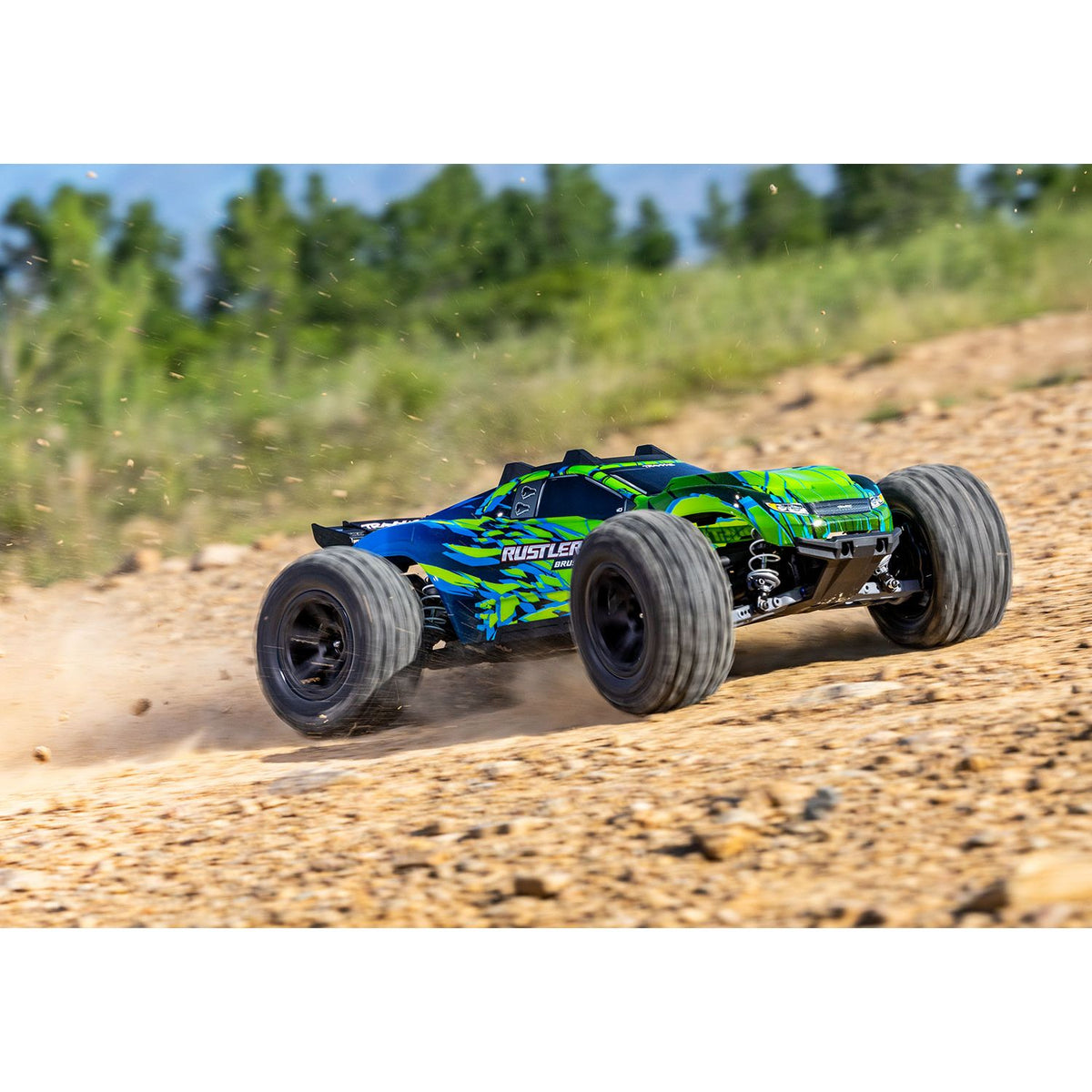 TRAXXAS 1/10 RUSTLER 4X4 BRUSHLESS - GREEN