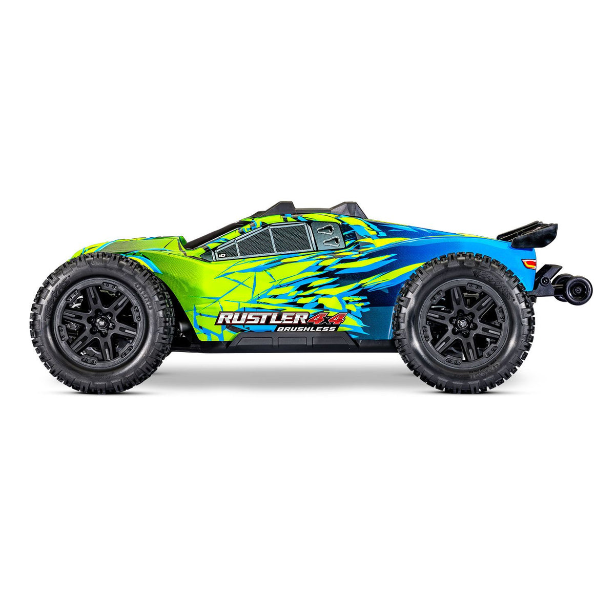 TRAXXAS 1/10 RUSTLER 4X4 BRUSHLESS - GREEN