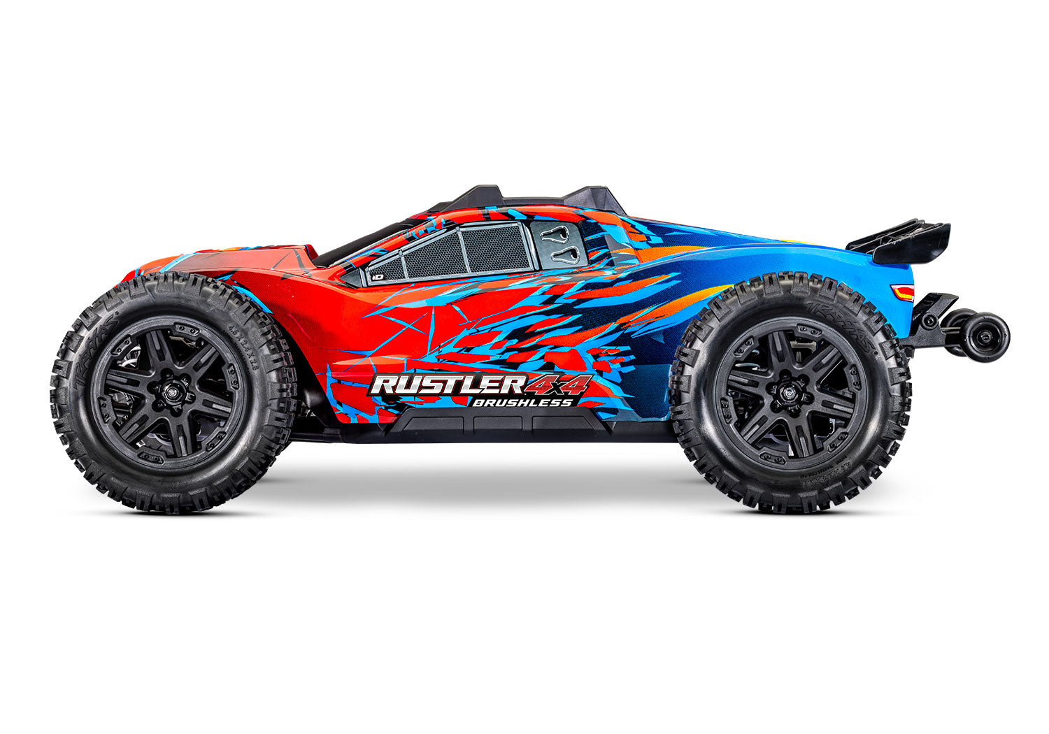 TRAXXAS 1/10 RUSTLER 4X4 BRUSHLESS - RED