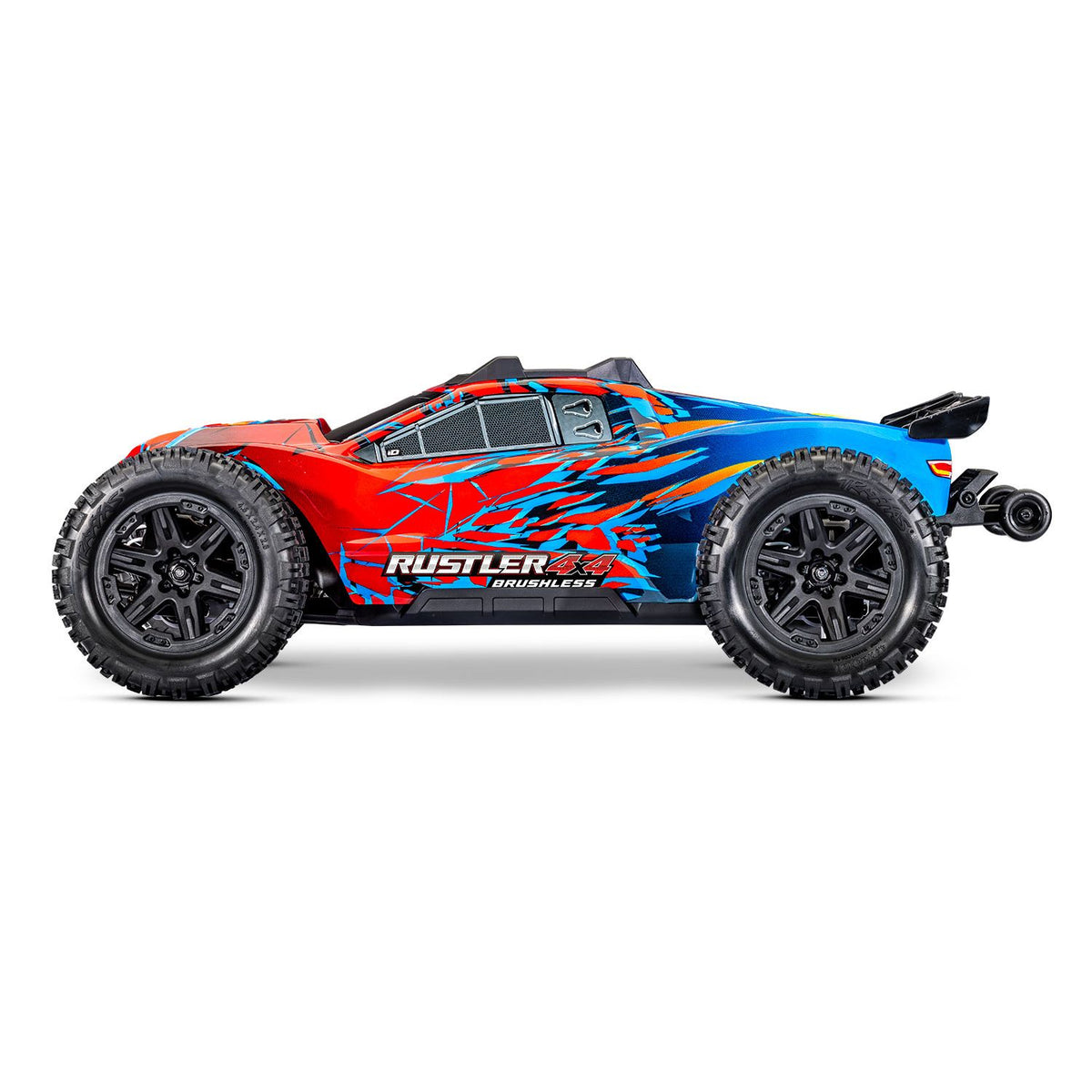 TRAXXAS 1/10 RUSTLER 4X4 BRUSHLESS - RED