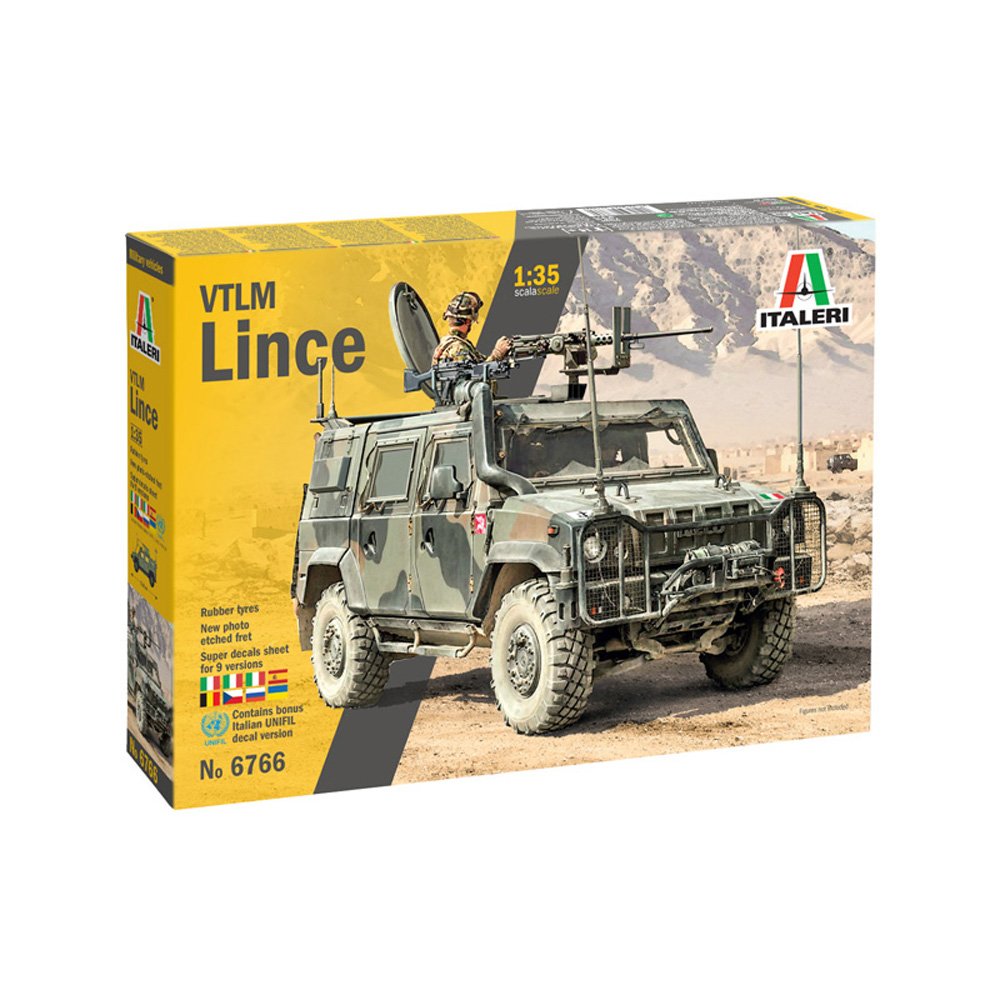 ITALERI 1/35 VTLM Lince-New Photo-etched Fret and Rubber Tyres