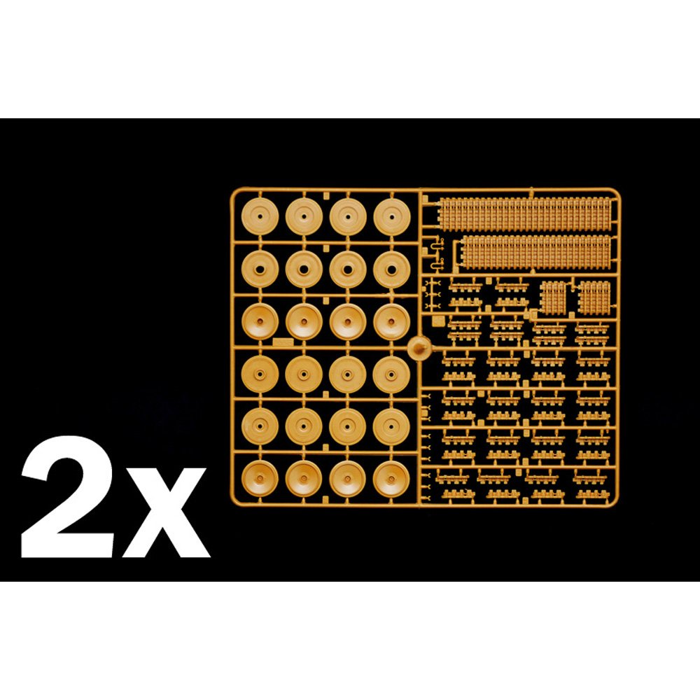 ITALERI 1/35 Pz. Kpfw. VI Tiger I Ausf. E (tp) Early Production-Rubber Tracks, Link and Length Tracks