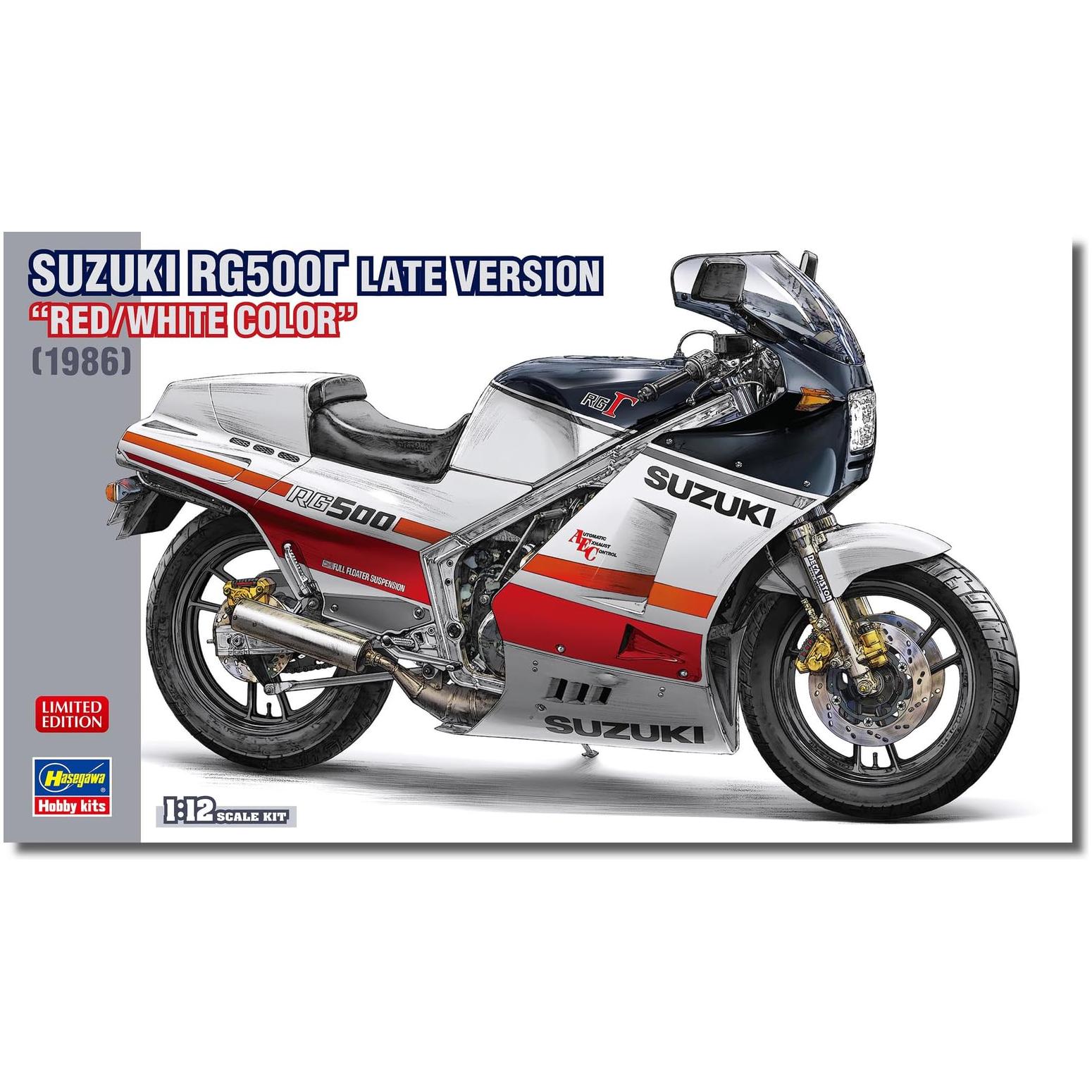 HASEGAWA 1/12 Suzuki RG500G Late Version "Red/White Colour"