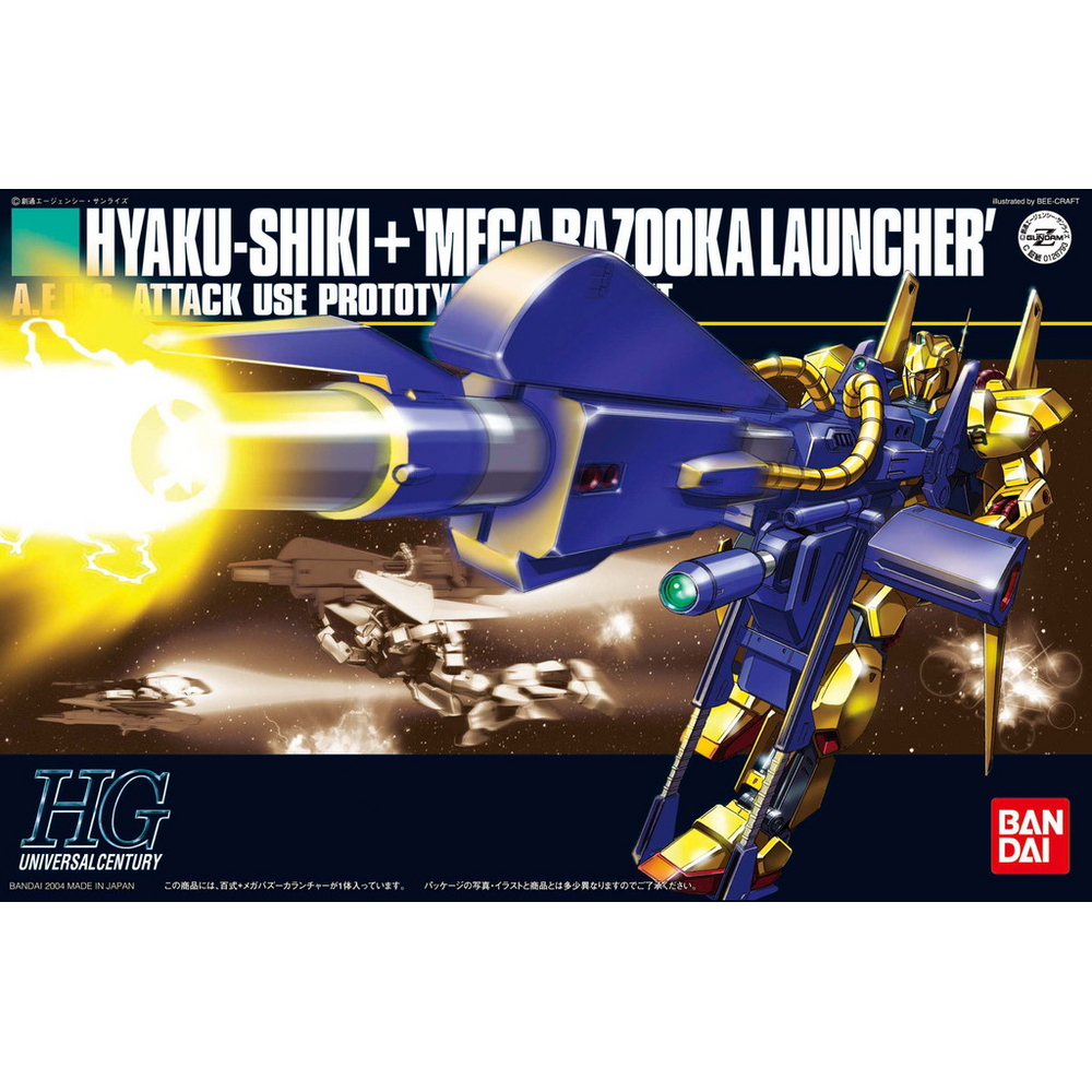 BANDAI 1/144 HGUC Hyaku-Shiki + Mega-Bazooka