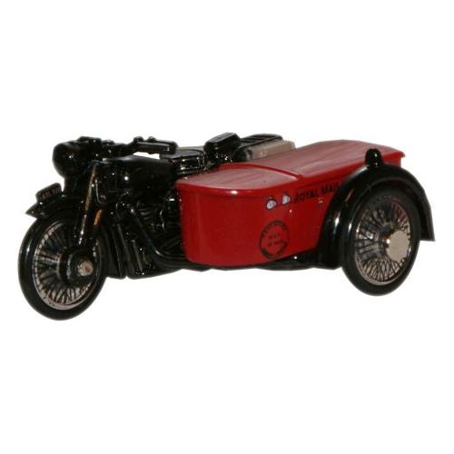 OXFORD 1/76 BSA Motorcycle Royal Mail w/Sidecar