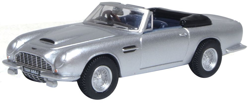 OXFORD 1/76 Aston Martin DB6 MkII Volante Silver Birch
