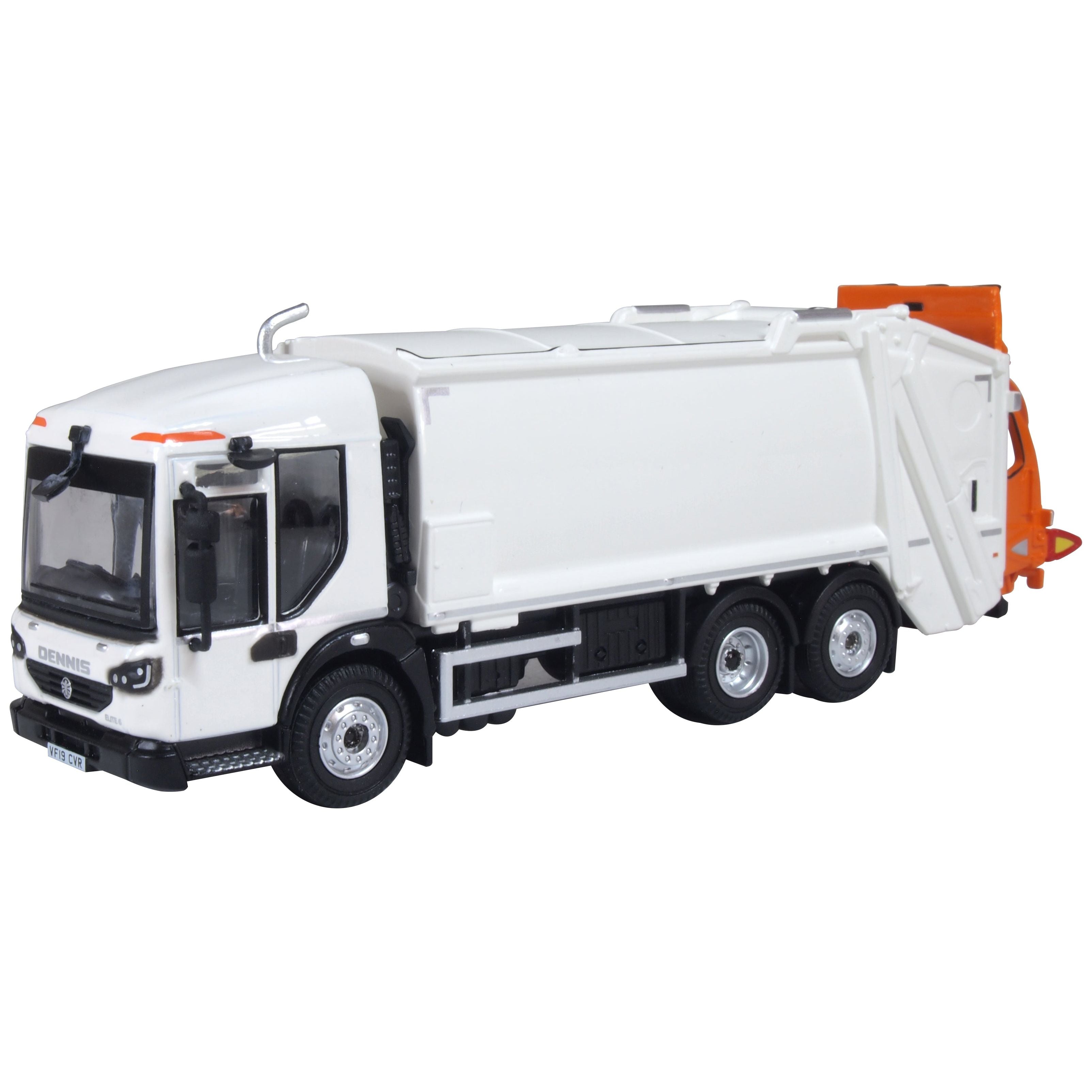 OXFORD 1/76 Dennis Eagle Refuse Truck - White