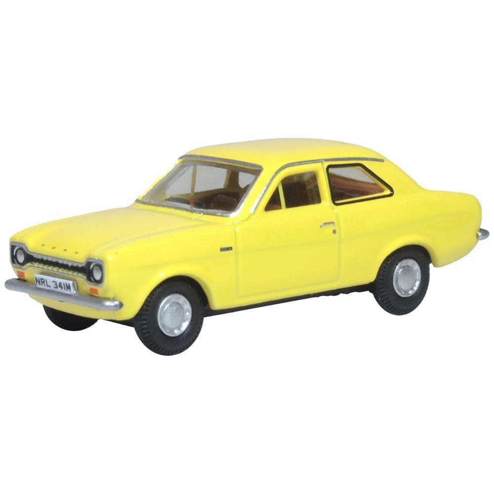 OXFORD 1/76 Ford Escort MK1 - Daytona Yellow