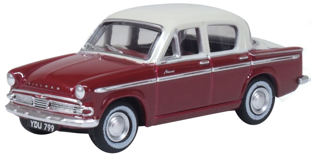 OXFORD 1/76 Hillman Minx MkIIIA Pippin Red/Pearl Grey