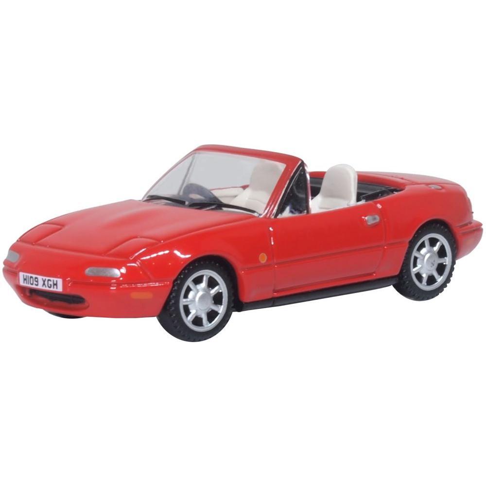 OXFORD 1/76 Mazda MX5 MK1 (Open) - Classic Red