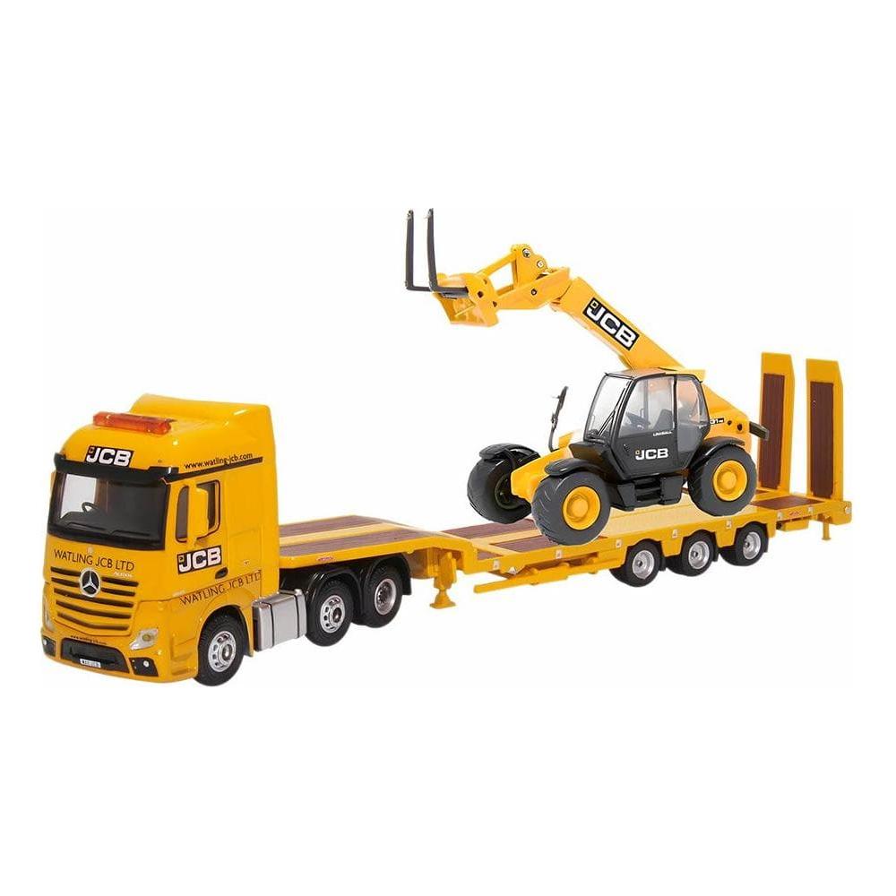 OXFORD 1/76 Mercedes Actros Semi Low Loader & 531 70 Load All