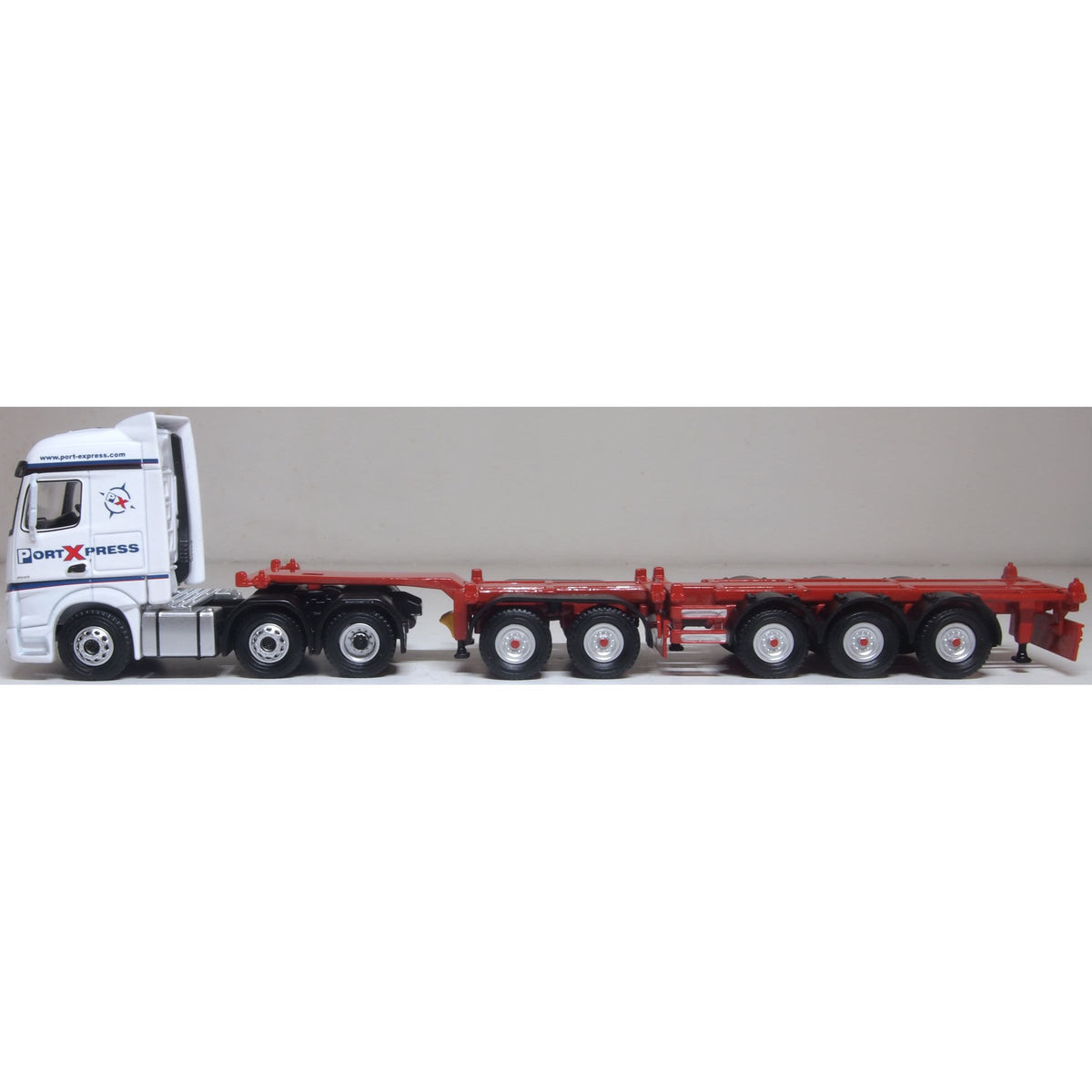 OXFORD 1/76 Mercedes Actros SSC D-Tec Combitrailer Port Express