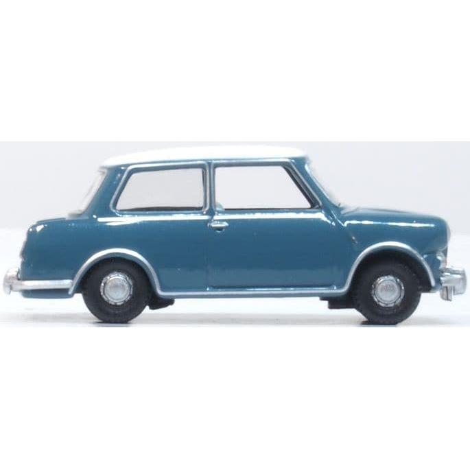 OXFORD 1/76 Riley Elf MkIII Persian Blue Snowberry White