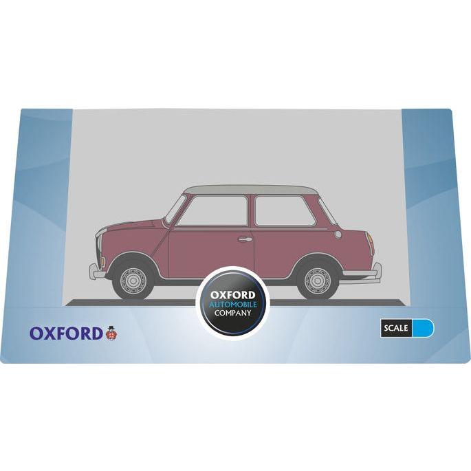 OXFORD 1/76 Riley Elf MkIII Damask Red Whitehall Beige