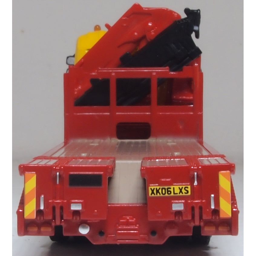 OXFORD 1/76 Scania Crane Lorry Yellow